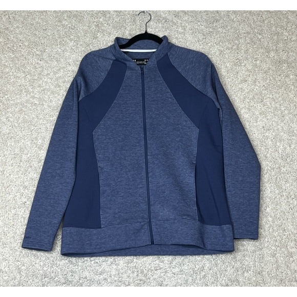 Under Armour Jackets & Blazers - Under Armour Storm Jacket Womens Large Blue Zip Athleisure Golf Performance